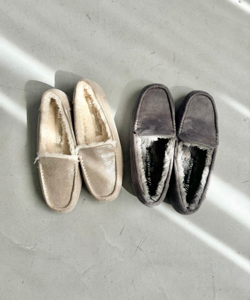 セール】＼ ふわふわ あったか モカシン ／ ムートン シューズ 12311