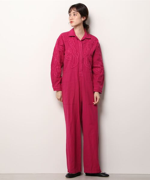 新品　Sara Mallikaサラマリカ　コットンリネンオールインワン　きなり 新品Sara Mallikaサラマリカコットンリネンオールインワンきなり