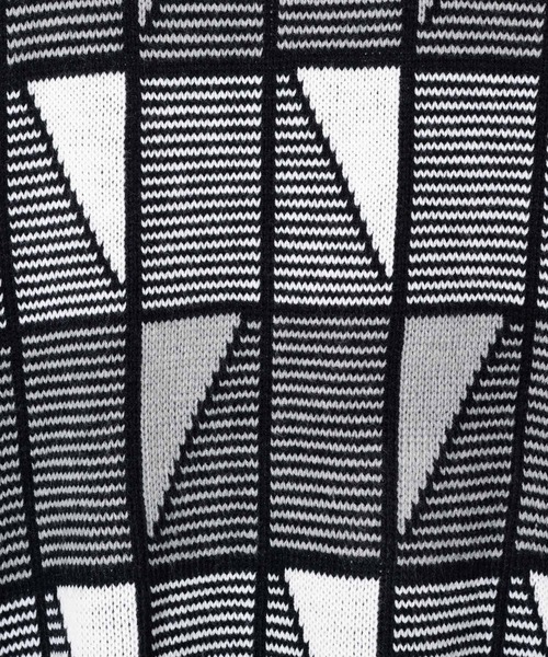 CASPER JOHN(キャスパージョン)の「Monotone pattern big knit/モノトーンパターンビッグニット(ニット/セーター・メンズ・ブラック/ブラック系その他・SMALL/MEDIUM/LARGE)」の17枚目の写真