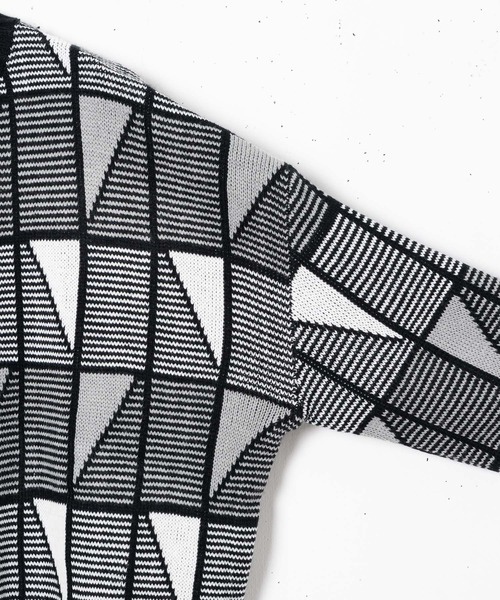 CASPER JOHN(キャスパージョン)の「Monotone pattern big knit/モノトーンパターンビッグニット(ニット/セーター・メンズ・ブラック/ブラック系その他・SMALL/MEDIUM/LARGE)」の19枚目の写真