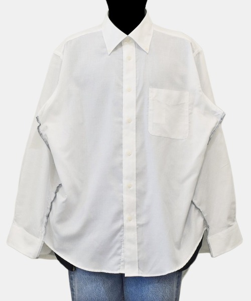 Re:quaL（リコール）の「【Re:quaL】 Recraft Double Shape Shirt（シャツ/ブラウス・メンズ・ホワイト・ONE SIZE）」の4枚目の写真