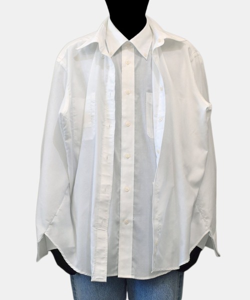 Re:quaL（リコール）の「【Re:quaL】 Recraft Double Shape Shirt（シャツ/ブラウス・メンズ・ホワイト・ONE SIZE）」の9枚目の写真