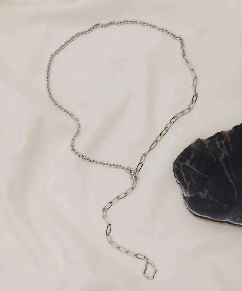 PUBLIC TOKYO(パブリックトウキョウ)の「【ニッケルフリー】【国産】ラリエットチェーンネックレス(ネックレス・レディース・シルバー/ゴールド・FREE)」の5枚目の写真