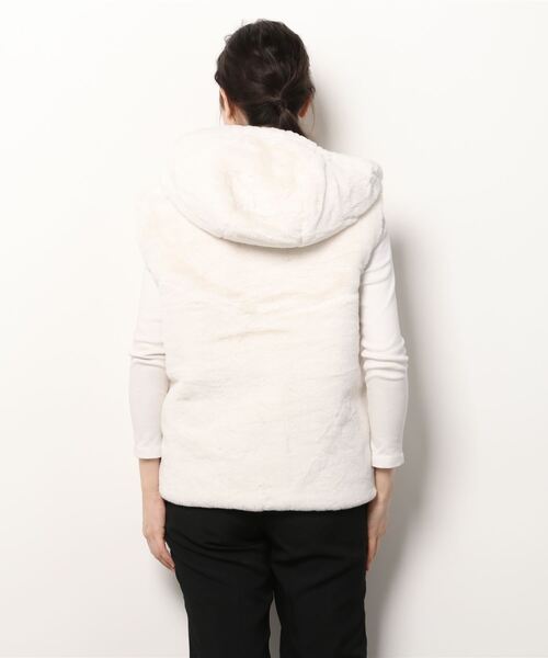 J.O.T.T(ジョット)の「J.O.T.T/ジョット/DARIA/リバーシブルダウンベスト(ダウンベスト・レディース・ホワイト・SMALL)」の4枚目の写真