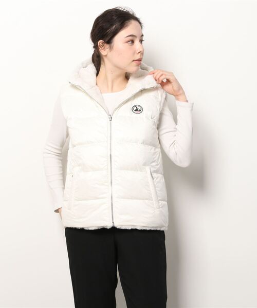 J.O.T.T(ジョット)の「J.O.T.T/ジョット/DARIA/リバーシブルダウンベスト(ダウンベスト・レディース・ホワイト・SMALL)」の3枚目の写真