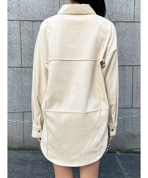 ENVYM（アンビー）の「オーバーサイズパネルＳＨ（シャツ/ブラウス・レディース・ブラック/ベージュ/チェック・FREE）」の18枚目の写真