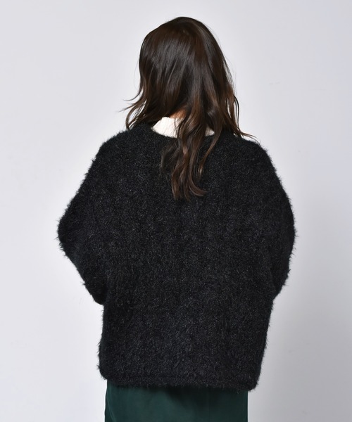 RETRO GIRL（レトロガール）の「ネコヤーンニット（ニット/セーター・レディース・ブラック/ベージュ/グリーン・FREE）」の15枚目の写真