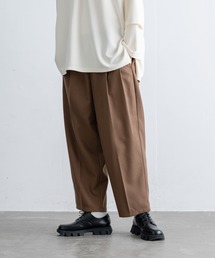 【EDDEN ELLEN】ライトメルトンワイドテーパードパンツ