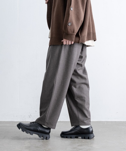 EDDEN ELLEN（エデンエレン）の「【EDDEN ELLEN】ライトメルトンワイドテーパードパンツ（その他パンツ・メンズ・ブラック/ブラウン/グレー・SMALL/MEDIUM/LARGE）」の5枚目の写真