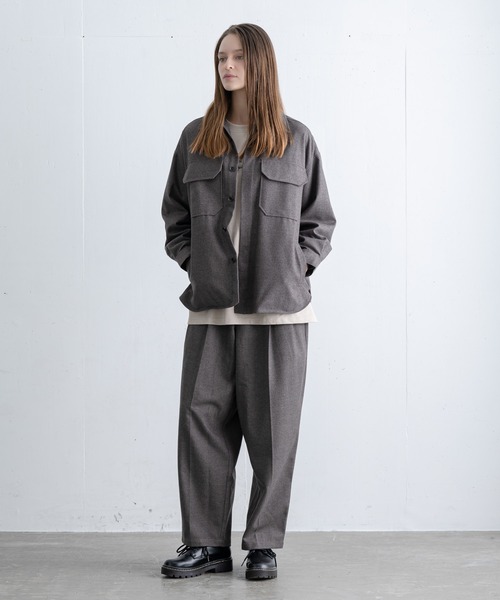 EDDEN ELLEN（エデンエレン）の「【EDDEN ELLEN】ライトメルトンワイドテーパードパンツ（その他パンツ・メンズ・ブラック/ブラウン/グレー・SMALL/MEDIUM/LARGE）」の6枚目の写真