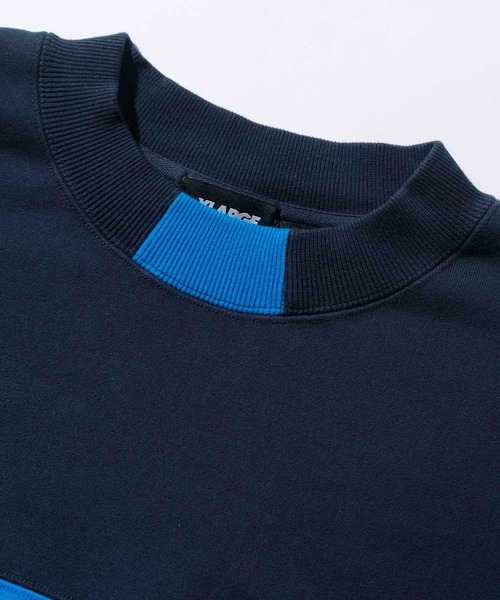 XLARGE（エクストララージ）の「OG STRIPE CREWNECK SWEAT（スウェット・メンズ・ネイビー/グリーン/アッシュ・S/M/L/XL）」の8枚目の写真