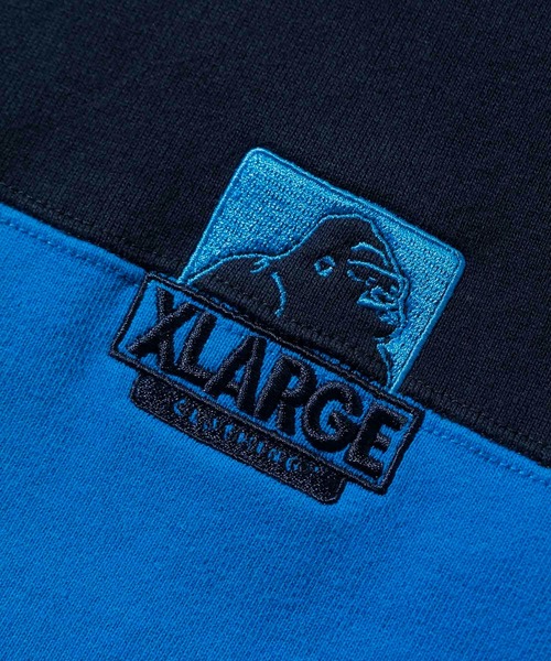XLARGE（エクストララージ）の「OG STRIPE CREWNECK SWEAT（スウェット・メンズ・ネイビー/グリーン/アッシュ・S/M/L/XL）」の9枚目の写真