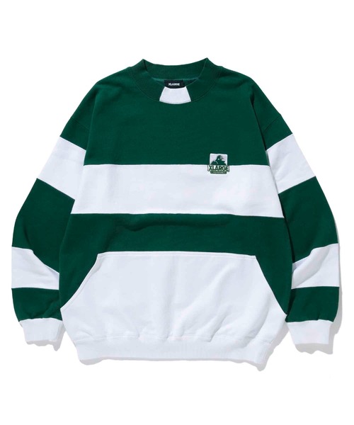 XLARGE（エクストララージ）の「OG STRIPE CREWNECK SWEAT（スウェット・メンズ・ネイビー/グリーン/アッシュ・S/M/L/XL）」の17枚目の写真
