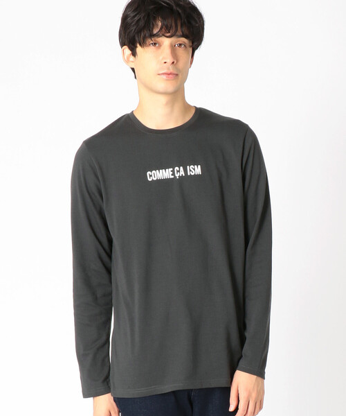 COMME CA ISM（コムサイズム）の「【抗菌・吸湿発熱】 ロゴＴシャツ（Tシャツ/カットソー・メンズ・ホワイト/ブラック/レッド/グリーン・MEDIUM/LARGE）」の4枚目の写真