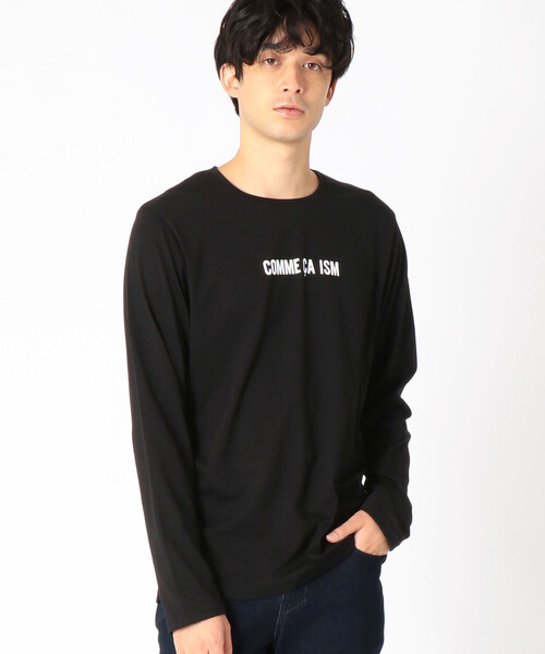 COMME CA ISM（コムサイズム）の「【抗菌・吸湿発熱】 ロゴＴシャツ（Tシャツ/カットソー・メンズ・ホワイト/ブラック/レッド/グリーン・MEDIUM/LARGE）」の3枚目の写真