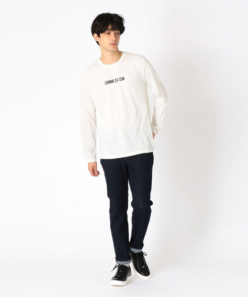 COMME CA ISM（コムサイズム）の「【抗菌・吸湿発熱】 ロゴＴシャツ（Tシャツ/カットソー・メンズ・ホワイト/ブラック/レッド/グリーン・MEDIUM/LARGE）」の12枚目の写真
