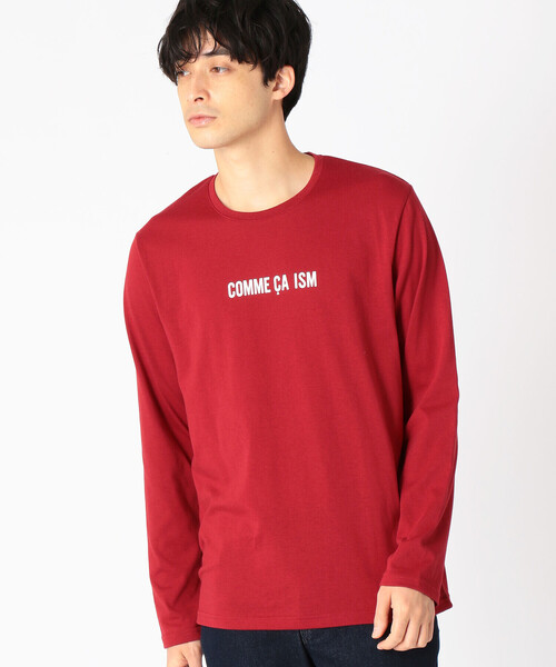 COMME CA ISM（コムサイズム）の「【抗菌・吸湿発熱】 ロゴＴシャツ（Tシャツ/カットソー・メンズ・ホワイト/ブラック/レッド/グリーン・MEDIUM/LARGE）」の8枚目の写真