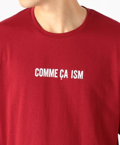 COMME CA ISM（コムサイズム）の「【抗菌・吸湿発熱】 ロゴＴシャツ（Tシャツ/カットソー・メンズ・ホワイト/ブラック/レッド/グリーン・MEDIUM/LARGE）」の5枚目の写真