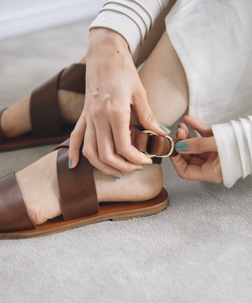 TODAYFUL（トゥデイフル）の「TODAYFUL(トゥデイフル) "Flat Belt Sandals"フラットベルトサンダル/12211010（サンダル・レディース・ブラック/ブラウン・38/36/37）」の10枚目の写真