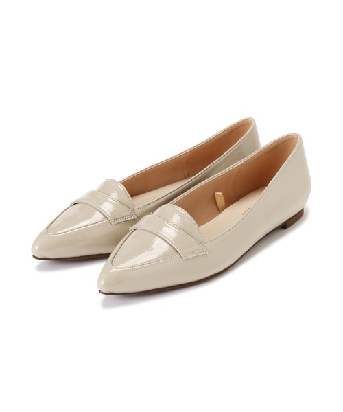 NATURAL BEAUTY BASIC（ナチュラルビューティーベーシック）の「ポインテッドローファーカッター（パンプス・レディース・チャコールグレー/オフホワイト/ベージュ・SMALL/LARGE/MEDIUM）」の12枚目の写真