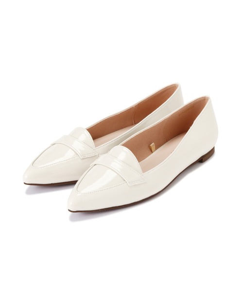 NATURAL BEAUTY BASIC（ナチュラルビューティーベーシック）の「ポインテッドローファーカッター（パンプス・レディース・チャコールグレー/オフホワイト/ベージュ・SMALL/LARGE/MEDIUM）」の5枚目の写真