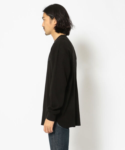 AVIREX（アヴィレックス）の「サーマル ロングスリーブ ビッグ Tシャツ ブラック イーグルス / THERMAL LONG SLEEVE BIG T-SHIRT BLACK EAGLES / アヴィレックス / AVIREX（Tシャツ/カットソー・メンズ・ホワイト/ブラック/サックスブルー/グレー・X-LARGE/MEDIUM/LARGE/XX-LARGE/XL/2XL/L）」の8枚目の写真