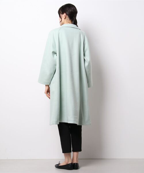 Samansa Mos2(サマンサ モスモス)の「ウーリーライク襟付ラグランコート(その他アウター・レディース・ベージュ/ブルー/ミント/チャコール・フリ-)」の8枚目の写真