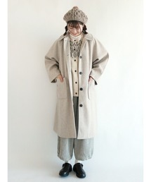 Samansa Mos2 | ウーリーライク襟付ラグランコート(その他アウター)