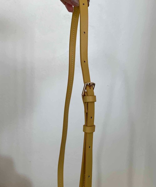 CAPRICIEUX LE'MAGE(カプリシューレマージュ)の「ハーフムーンメッシュショルダーバッグ(ショルダーバッグ・レディース・イエロー/グリーン/アイボリー・FREE)」の8枚目の写真