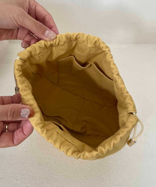 CAPRICIEUX LE'MAGE(カプリシューレマージュ)の「ハーフムーンメッシュショルダーバッグ(ショルダーバッグ・レディース・イエロー/グリーン/アイボリー・FREE)」の11枚目の写真