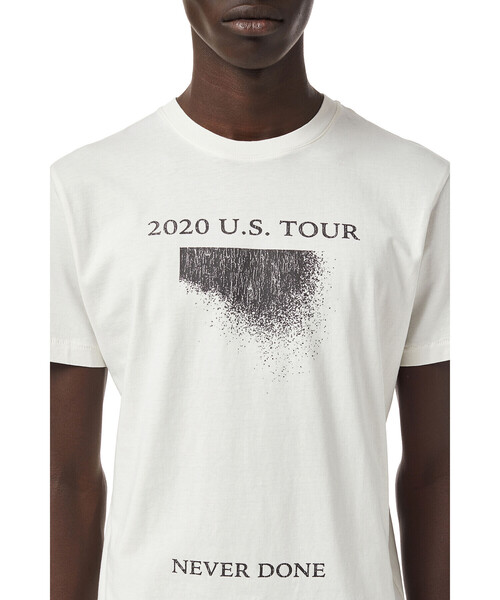 DIESEL（ディーゼル）の「メンズ Tシャツ クラックプリント（Tシャツ/カットソー・メンズ・ブラック/ホワイト・XXX-LARGE/X-SMALL/LARGE/SMALL/X-LARGE/MEDIUM/XX-LARGE）」の7枚目の写真