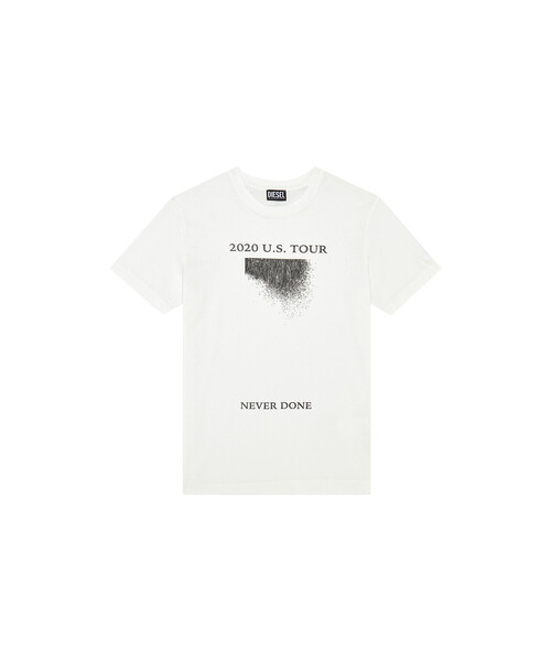 DIESEL（ディーゼル）の「メンズ Tシャツ クラックプリント（Tシャツ/カットソー・メンズ・ブラック/ホワイト・XXX-LARGE/X-SMALL/LARGE/SMALL/X-LARGE/MEDIUM/XX-LARGE）」の10枚目の写真