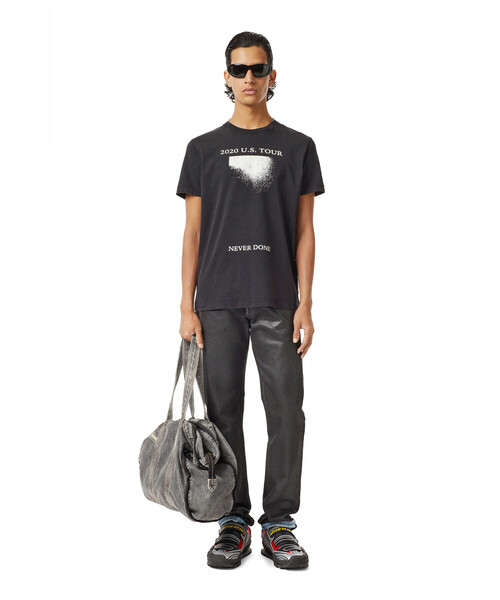 DIESEL（ディーゼル）の「メンズ Tシャツ クラックプリント（Tシャツ/カットソー・メンズ・ブラック/ホワイト・XXX-LARGE/X-SMALL/LARGE/SMALL/X-LARGE/MEDIUM/XX-LARGE）」の20枚目の写真