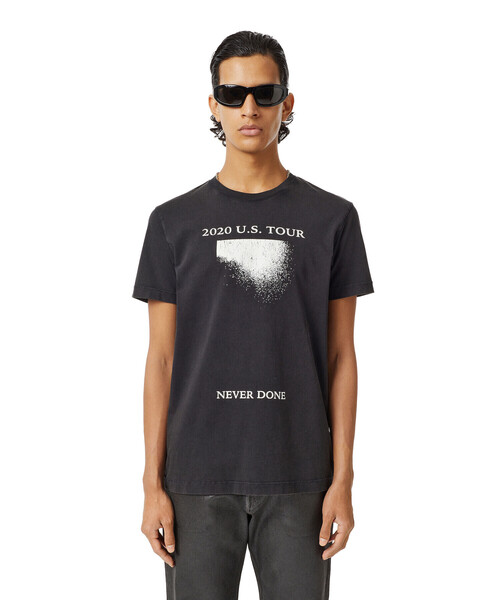 DIESEL（ディーゼル）の「メンズ Tシャツ クラックプリント（Tシャツ/カットソー・メンズ・ブラック/ホワイト・XXX-LARGE/X-SMALL/LARGE/SMALL/X-LARGE/MEDIUM/XX-LARGE）」の22枚目の写真