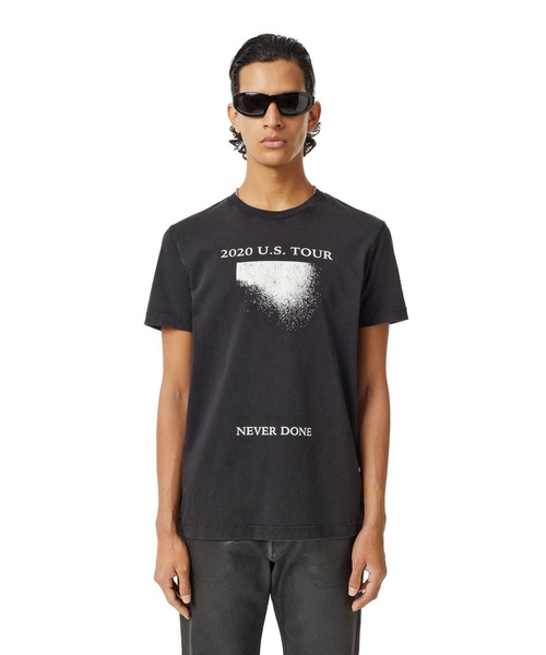 DIESEL（ディーゼル）の「メンズ Tシャツ クラックプリント（T