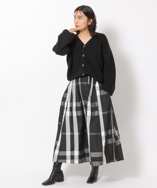BARNYARDSTORM(バンヤードストーム)の「BARNYARDSTORM / チェックフレアスカート(スカート・レディース・ブラック/オフホワイト/ブルー/グリーン/ベージュ・FREE)」の18枚目の写真