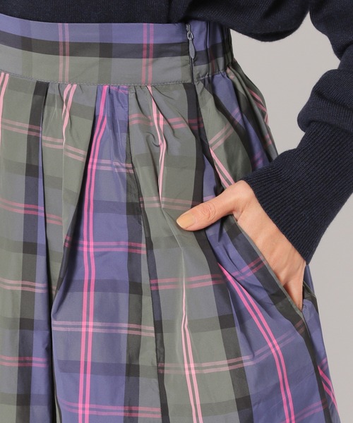 BARNYARDSTORM(バンヤードストーム)の「BARNYARDSTORM / チェックフレアスカート(スカート・レディース・ブラック/オフホワイト/ブルー/グリーン/ベージュ・FREE)」の14枚目の写真