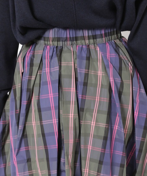 BARNYARDSTORM(バンヤードストーム)の「BARNYARDSTORM / チェックフレアスカート(スカート・レディース・ブラック/オフホワイト/ブルー/グリーン/ベージュ・FREE)」の8枚目の写真