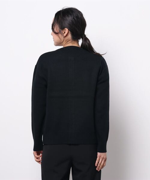 Te chichi（テチチ）の「ダブルジャカードクルーネックカーディガン（カーディガン/ボレロ・レディース・ブラック/グレー/ブルー/ベージュ系その他・ﾌﾘ-）」の5枚目の写真