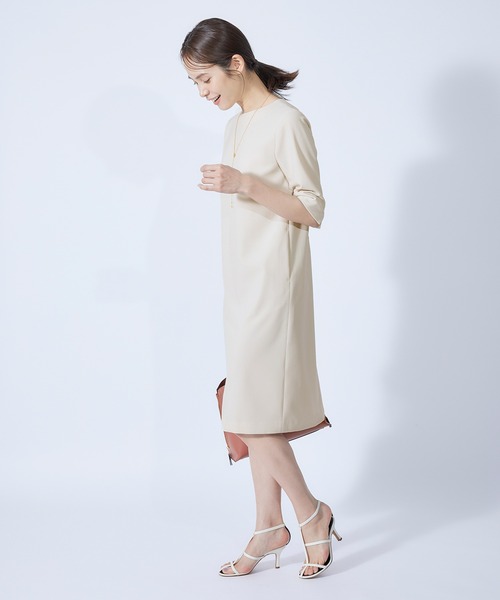 新品ロペ ひざ丈ストレートワンピース