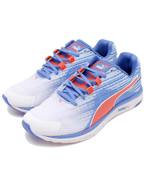 PUMA（プーマ）の「プーマファース 500 V4  (WOMEN)（その他シューズ・レディース・ホワイト×ブルー/ホワイト×ピンク・23cm/22.5cm/23.5cm/25.5cm/24.5cm/24cm/25cm）」の2枚目の写真