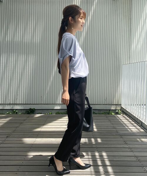 SOUP（スープ）の「◆すっきりシルエットストレッチテーパードパンツ（その他パンツ・レディース・ブラック/ライトベージュ・09/15 /07/13/11）」の19枚目の写真