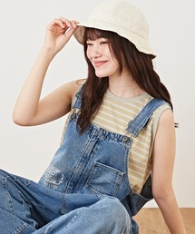 CUBE SUGAR（キューブシュガー）の「WEB限定接触冷感ラウンドヘムボーダータンクトップ（タンクトップ）」