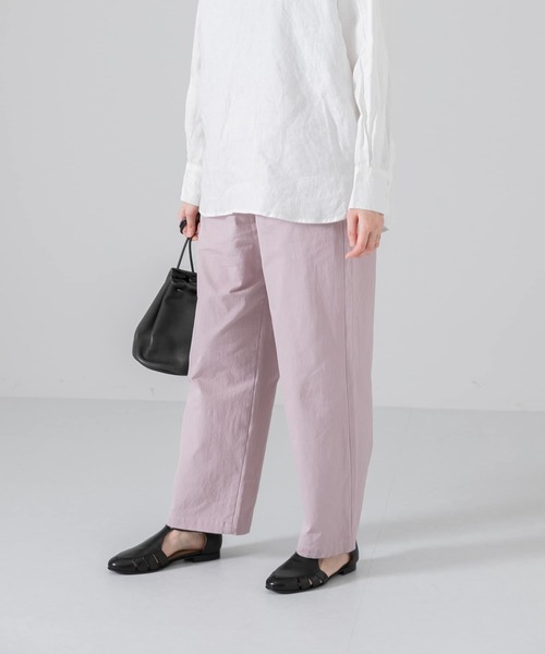 かぐれ（カグレ）の「コットンワッシャーストレートイージーパンツ（その他パンツ・レディース・アイボリー/ピンク/ブルー・FREE）」の16枚目の写真