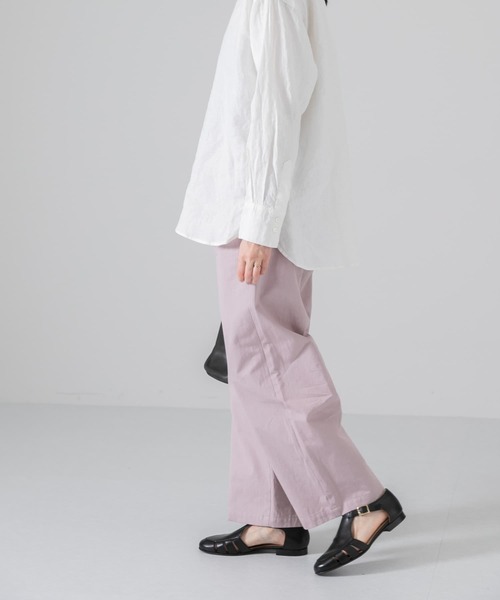かぐれ（カグレ）の「コットンワッシャーストレートイージーパンツ（その他パンツ・レディース・アイボリー/ピンク/ブルー・FREE）」の17枚目の写真