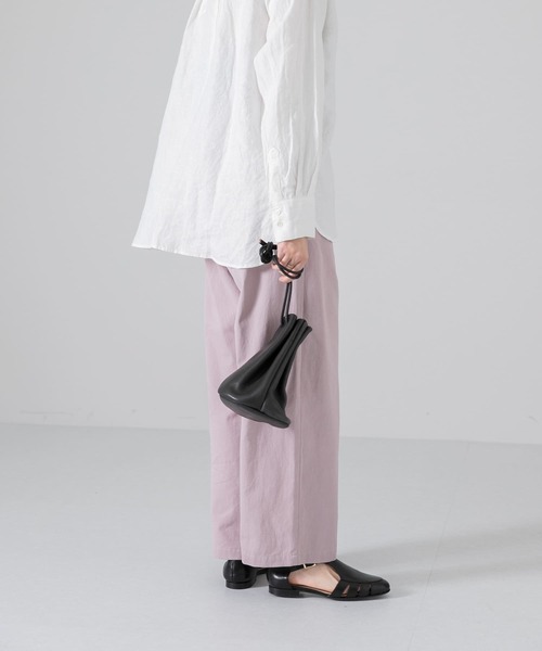 かぐれ（カグレ）の「コットンワッシャーストレートイージーパンツ（その他パンツ・レディース・アイボリー/ピンク/ブルー・FREE）」の18枚目の写真