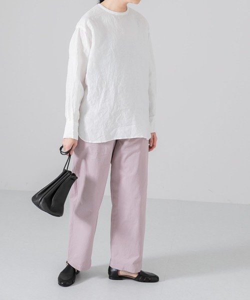 かぐれ（カグレ）の「コットンワッシャーストレートイージーパンツ（その他パンツ・レディース・アイボリー/ピンク/ブルー・FREE）」の19枚目の写真