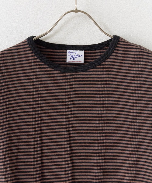 MILLER（ミラー）の「R.P.miller/ミラー H/S CREW TEE クルーネックTシャツ インナー（Tシャツ/カットソー・レディース・ブラウン/ホワイト/ホワイト×ネイビー/オレンジ/グリーン/グレー/アイボリー/モカ/イエロー・FREE）」の13枚目の写真