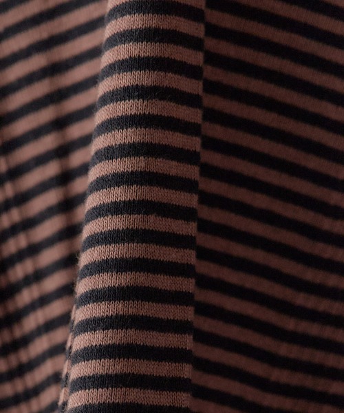 MILLER（ミラー）の「R.P.miller/ミラー H/S CREW TEE クルーネックTシャツ インナー（Tシャツ/カットソー・レディース・ブラウン/ホワイト/ホワイト×ネイビー/オレンジ/グリーン/グレー/アイボリー/モカ/イエロー・FREE）」の16枚目の写真