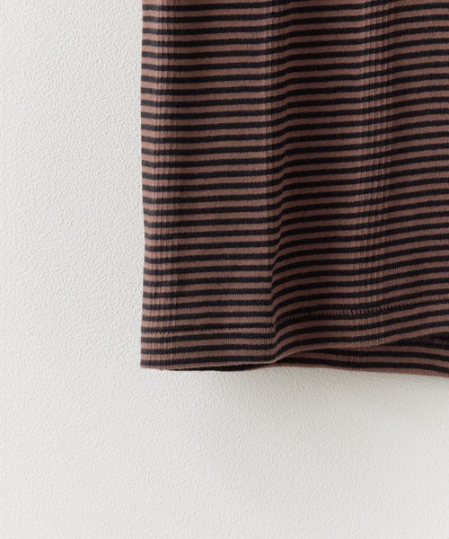 MILLER（ミラー）の「R.P.miller/ミラー H/S CREW TEE クルーネックTシャツ インナー（Tシャツ/カットソー・レディース・ブラウン/ホワイト/ホワイト×ネイビー/オレンジ/グリーン/グレー/アイボリー/モカ/イエロー・FREE）」の15枚目の写真